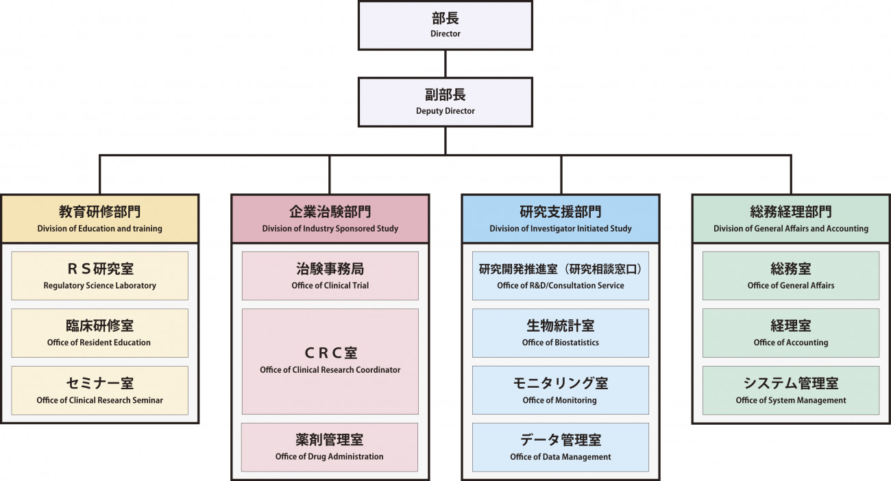 臨床研究推進センター組織図2023